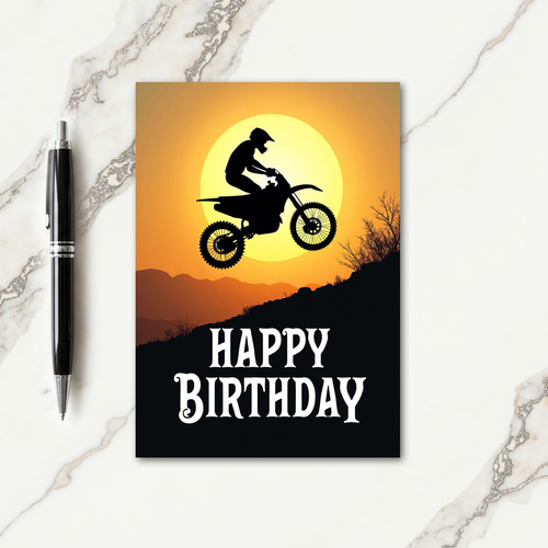 Epic Sunset Birthday Card