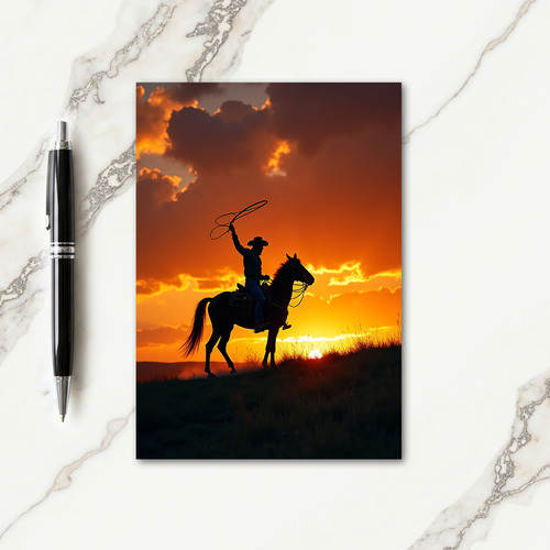 Equestrian Fathers Day Rope Card
