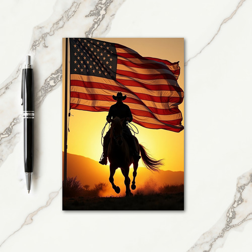 Equestrian Fathers Day Scene Card