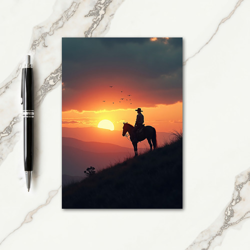 Equestrian Fathers Day Vista Card