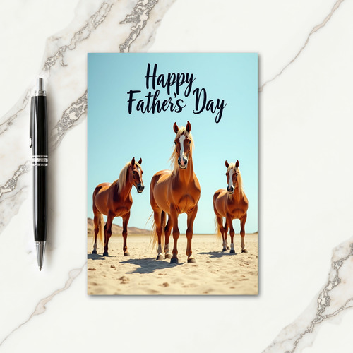 Equine Fathers Day Greeting Card