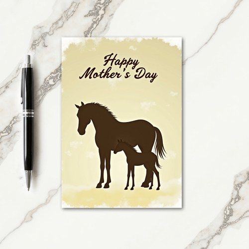 Equine Mothers Day Art Card