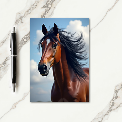 Equine Portrait Birthday Card