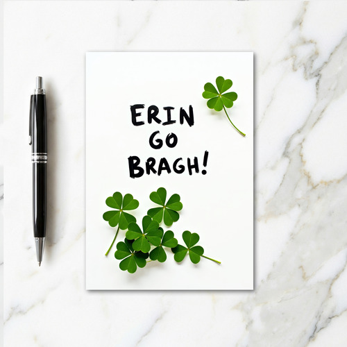 Erin Go Bragh Irish Pride Card