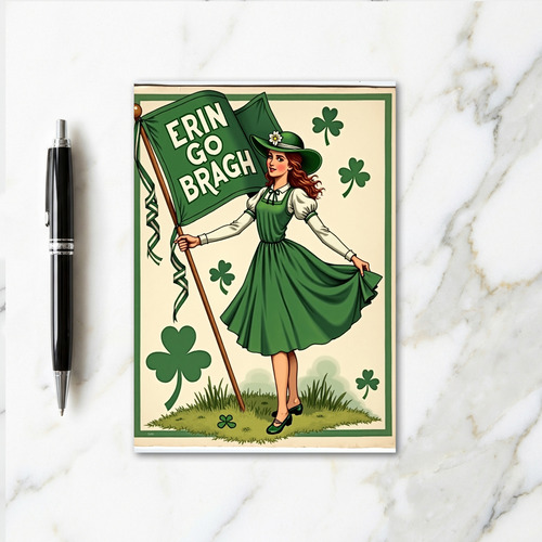 Erin Go Bragh Vintage Irish Card