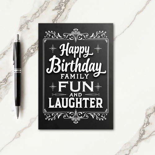 Etched Birthday Card