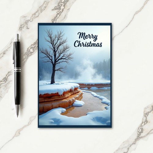 Etched Tree Christmas Card