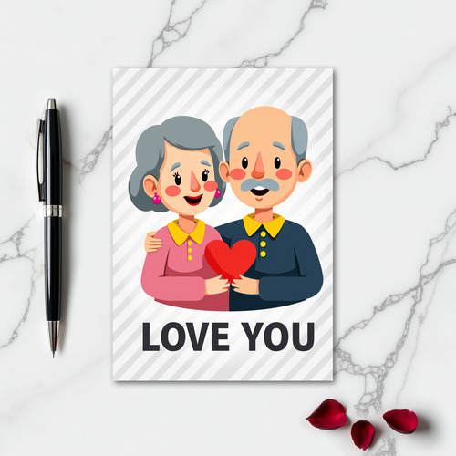 Eternal Love Cartoon Card