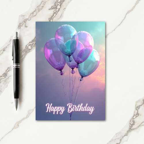 Ethereal Birthday Sphere Card