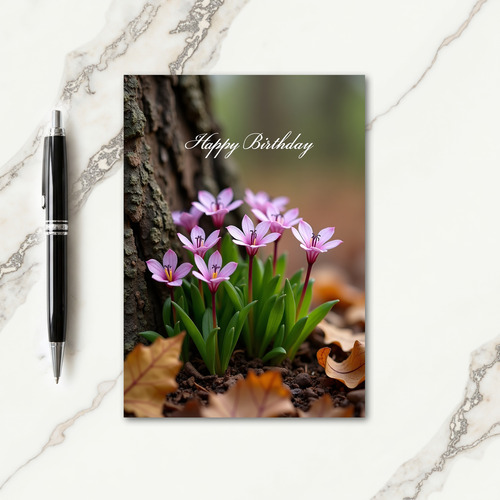 Ethereal Bloom Birthday Card