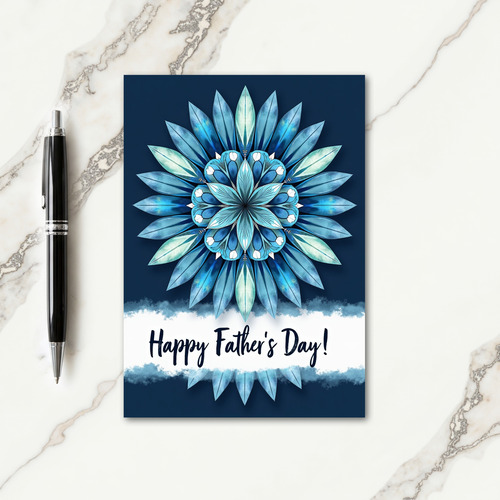 Ethereal Blossom Fathers Day Card