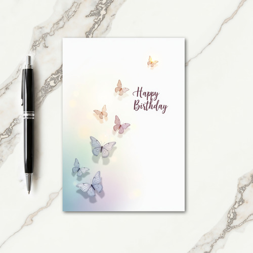 Ethereal Butterfly Birthday Card