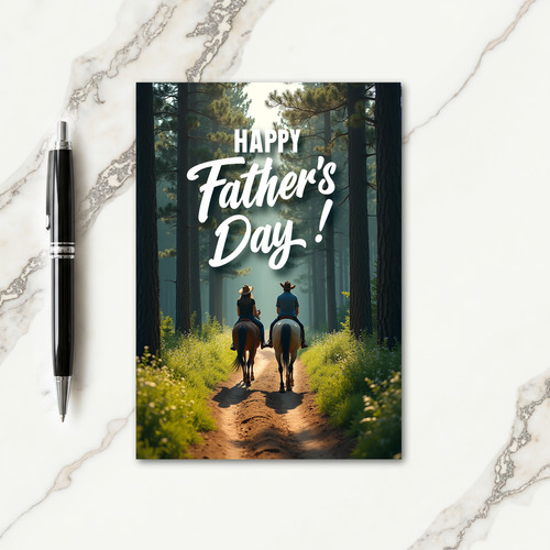 Ethereal Fathers Day Scene Card