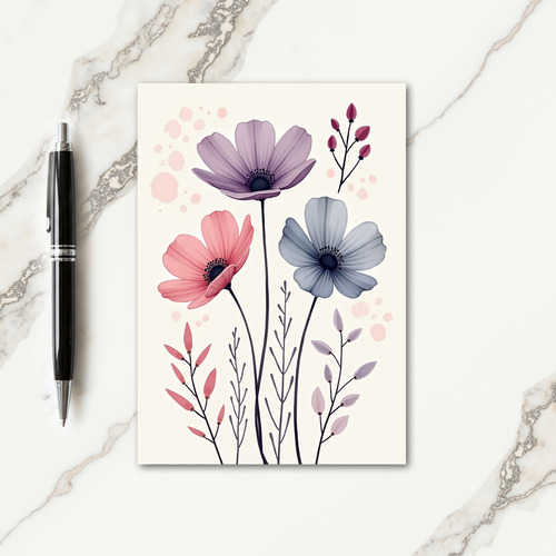 Ethereal Floral Mothers Day Card