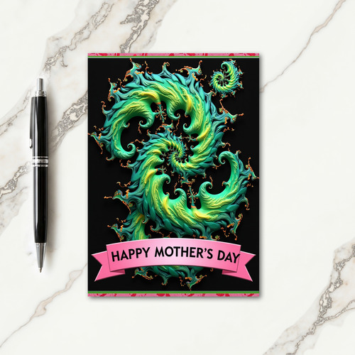 Ethereal Mothers Day Fractal Card
