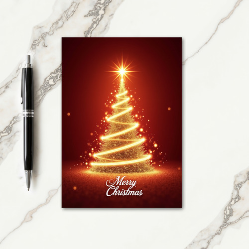 Ethereal Tree Christmas Card