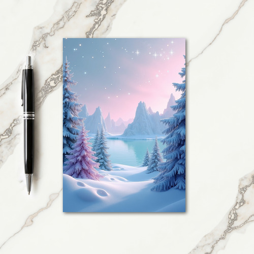 Ethereal Winter Christmas Card