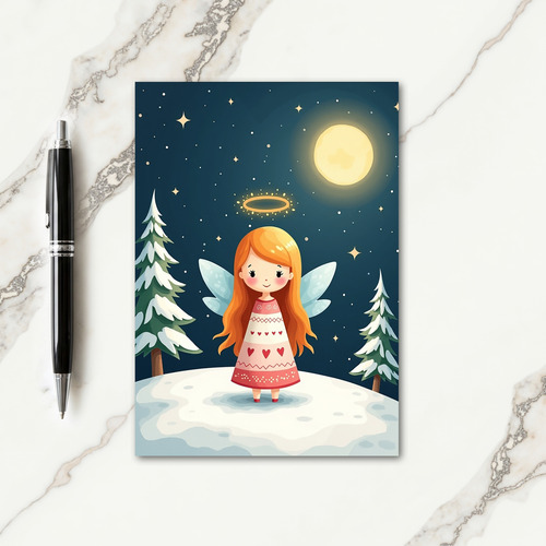 Ethereal Winter Night Card