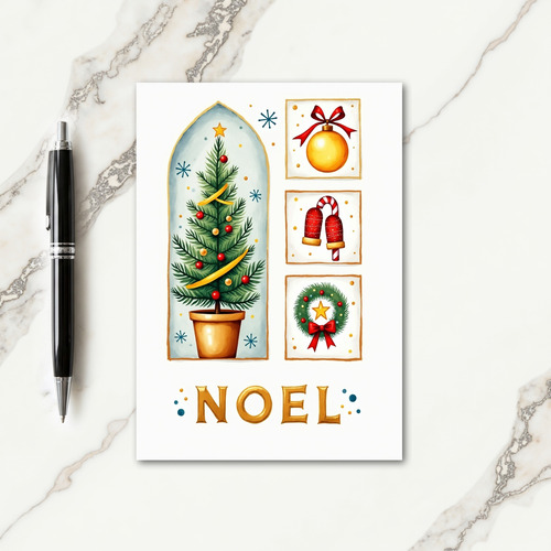 Evergreen Archway Christmas Card