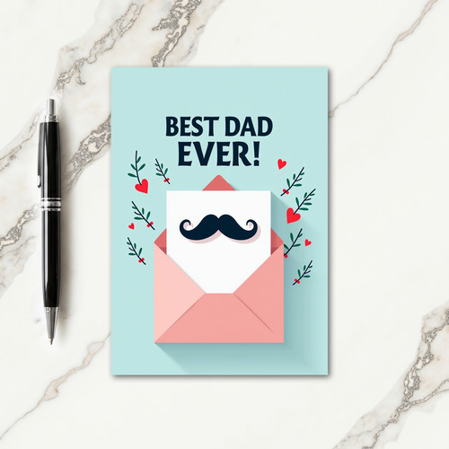 Evergreen Fathers Day Card