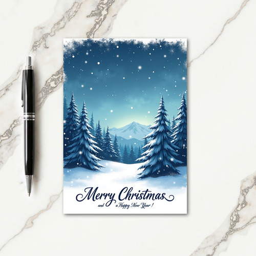 Evergreen Forest Christmas Card