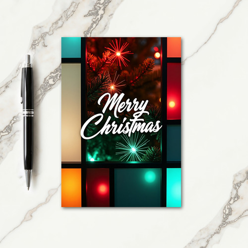 Evergreen Glow Christmas Card