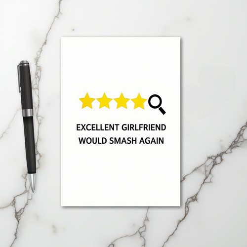 Excellent Girlfriend Review Card