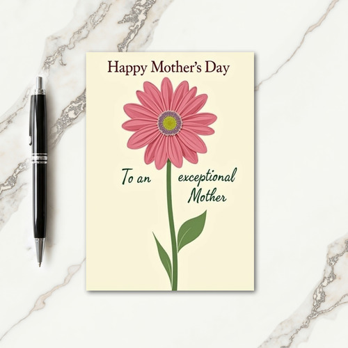 Exceptional Mother Floral Card