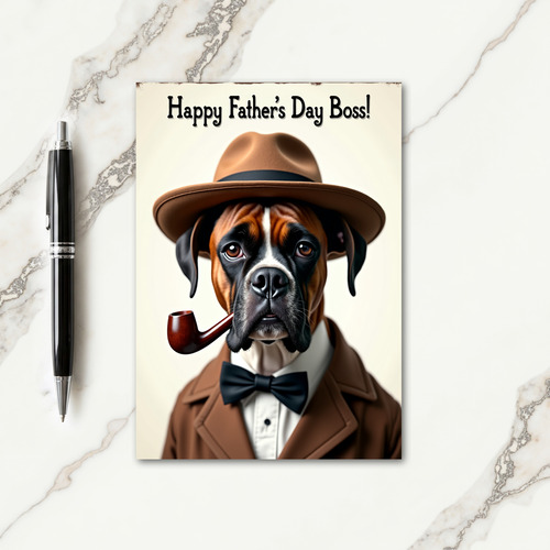 Executive Pup Fathers Day Card