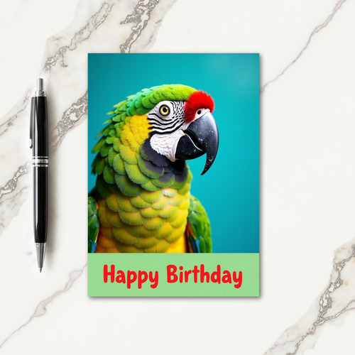 Exotic Bird Birthday Card