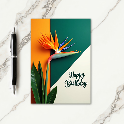 Exotic Bloom Birthday Card