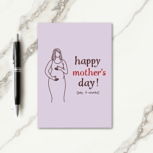 Expecting Mothers Day Love Card