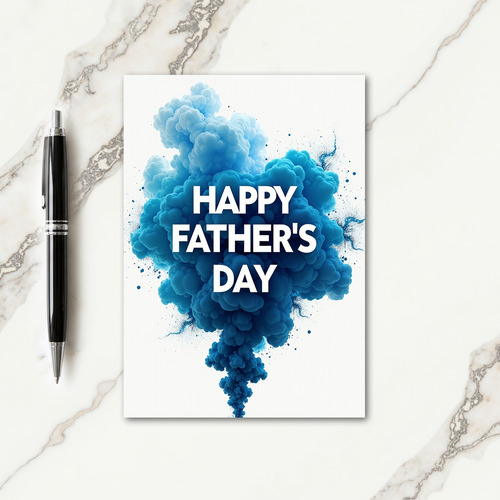 Explosive Fathers Day Art Card