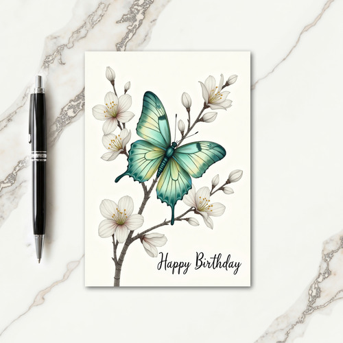 Exquisite Insect Birthday Card