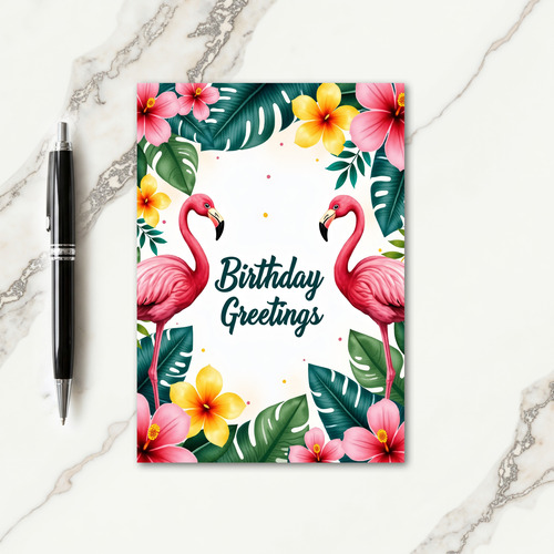 Exuberant Birthday Card