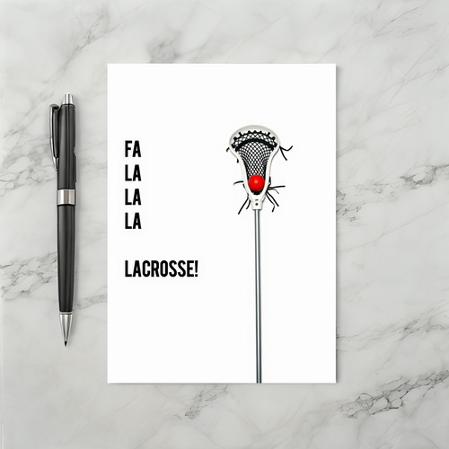 Fa La La Lacrosse Holiday Card