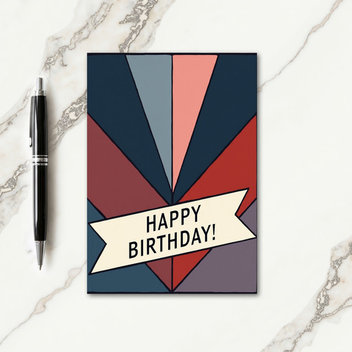 Faceted Birthday Card