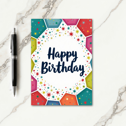 Faceted Jewel Birthday Card