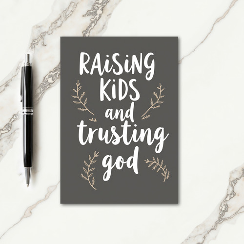 Faith Raising Kids Art Card
