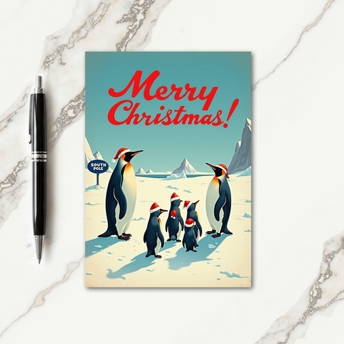 Family Birds Christmas Card