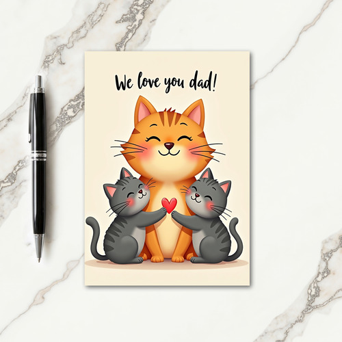 Family Love Fathers Day Card