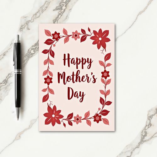 Family Love Floral Art Card