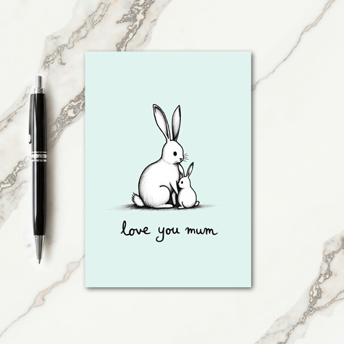 Family Love You Mum Image Card