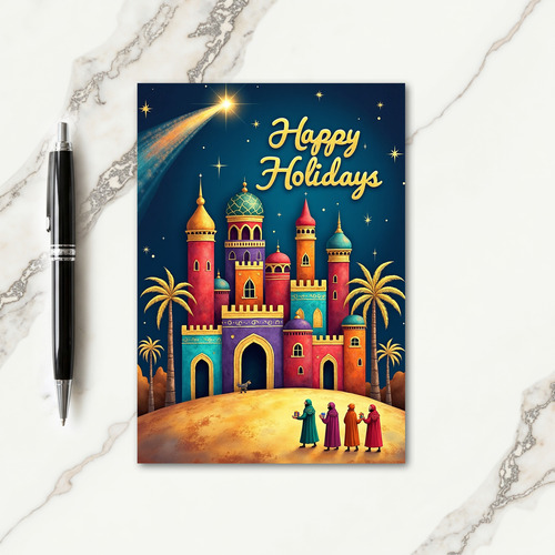 Fantasy Citadel Christmas Card thumbnail