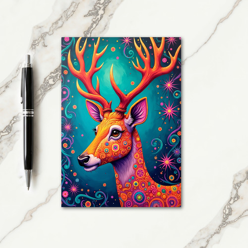 Fantasy Deer Christmas Card