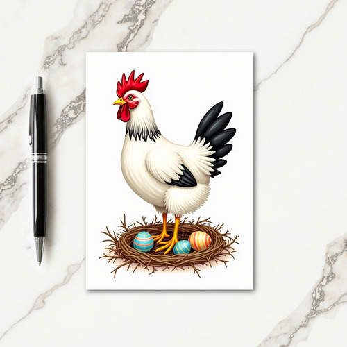 Farm Bird And Nest Greeting Card