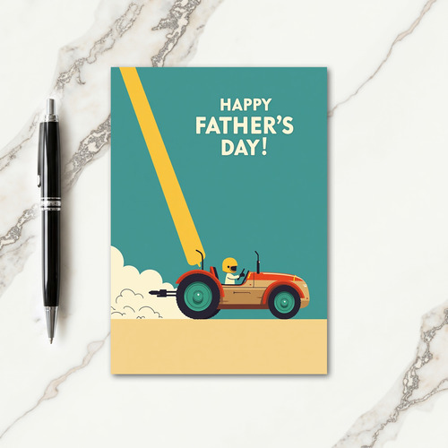 Farm Vehicle Fathers Day Card