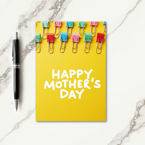 Fastener Art Mothers Day Card