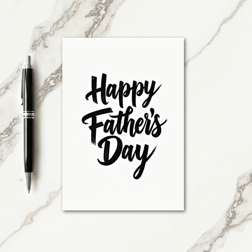 Fathers Day Art Brush Card