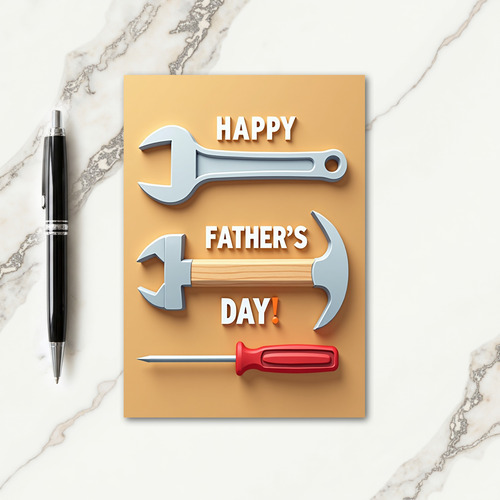 Fathers Day Art Tool Card